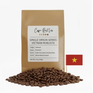Robusta whole coffee beans. 340g